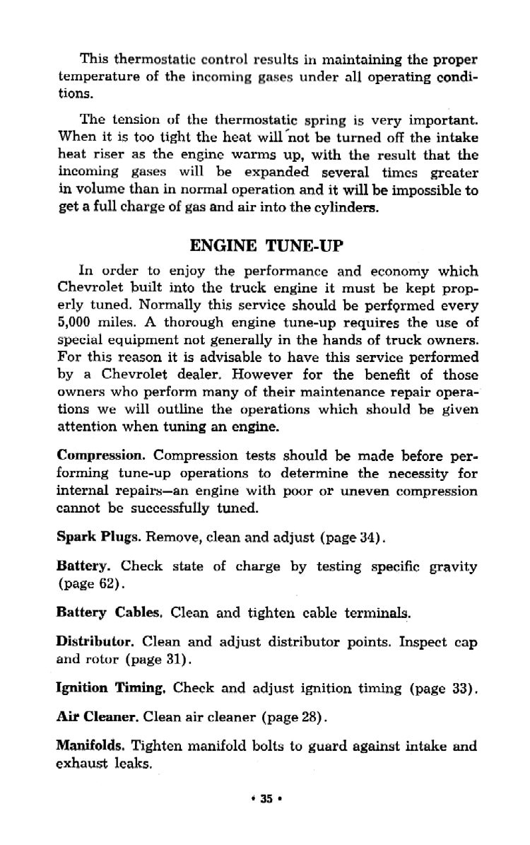 1959 Chevrolet Truck Operators Manual Page 38